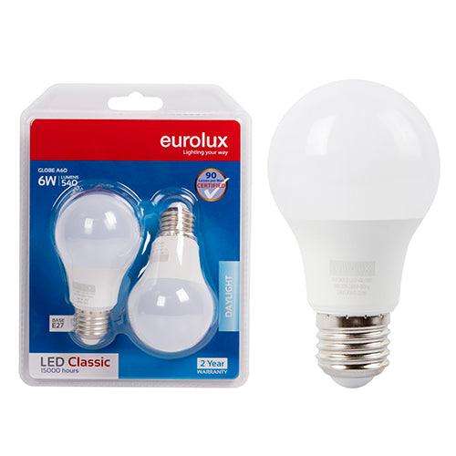 A60 Classic 6w Led E27 6500 K Twin Pack Box N