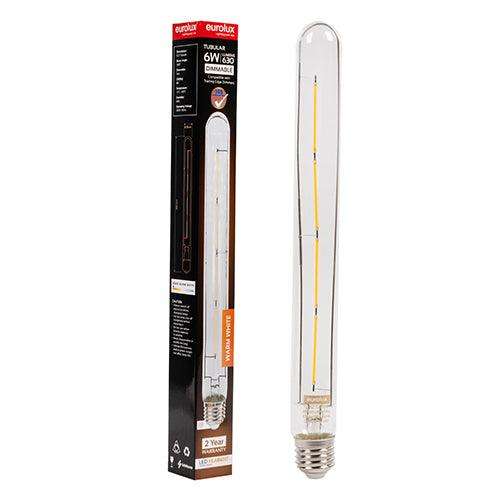 Tubular Filament T30 300 6w Led E27 3000 K Dimmable