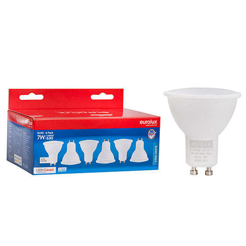 Gu10 7w Led 4000 K 6 Pack N