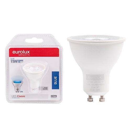 Gu10 Coloured Classic 1.5w Led Blue Blister N