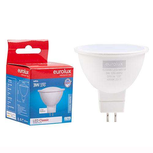 Mr16 Classic Clear Lens 3w Led Gu5.3 4000 K N