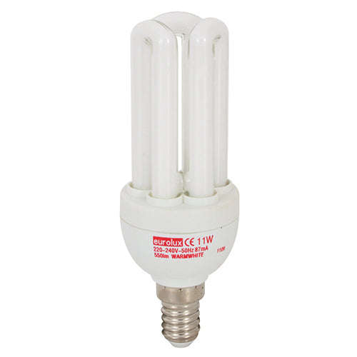 ***Cfl 3 U E14 11w Warm White