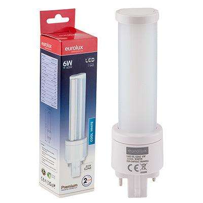 Pl 2 Pin Premium 6w Led G24d 4000 K Additional Info Under Fitting Specs