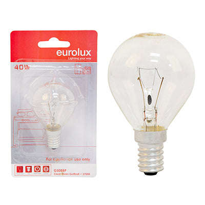 ***Oven Lamp Golfball E14 40w Blister Single (G80 Bp)