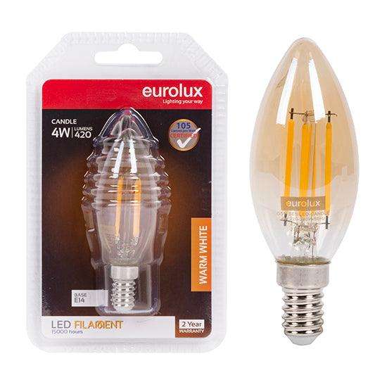 Candle Filament Amber 4w Led E14 2700 K N