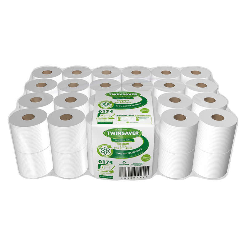 Twinsaver Toilet Paper 1 Ply Recyc Sabs 48 Pc 0174