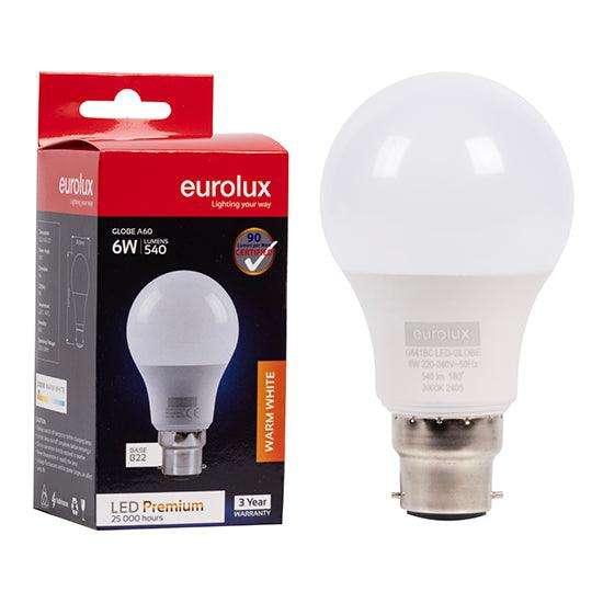 A60 Premium 6w Led B22 3000 K N