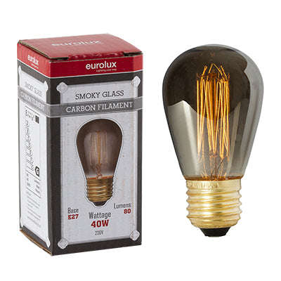 ***Smokey Cb Filament Mini Pear E27 40w (G1200)