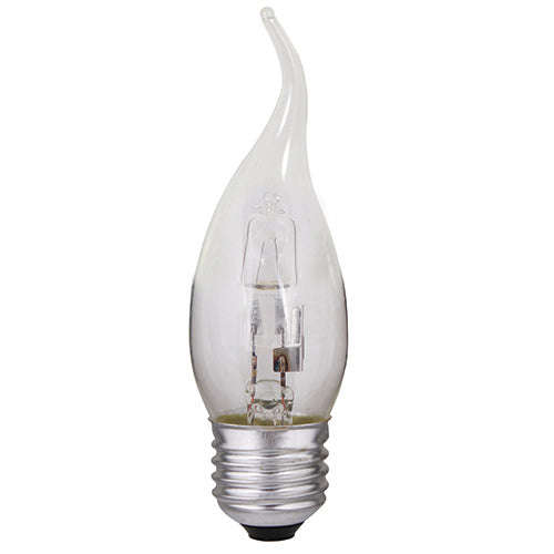 ***Halogen Candle Flame E27 28w Warm White