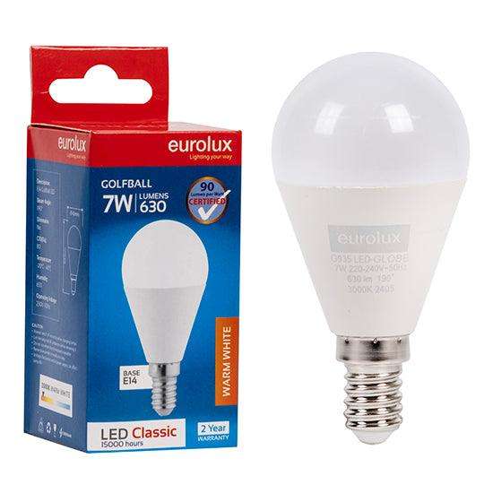 Golfball Classic 7w Led E14 3000 K N