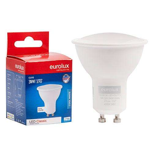 Gu10 Classic Frosted Lens 3w Led 4000 K N