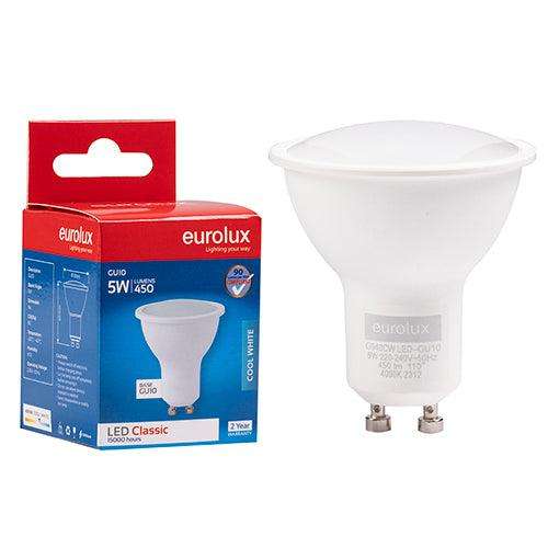 Gu10 Classic Frosted Lens 5w Led 4000 K Non Dimmable N