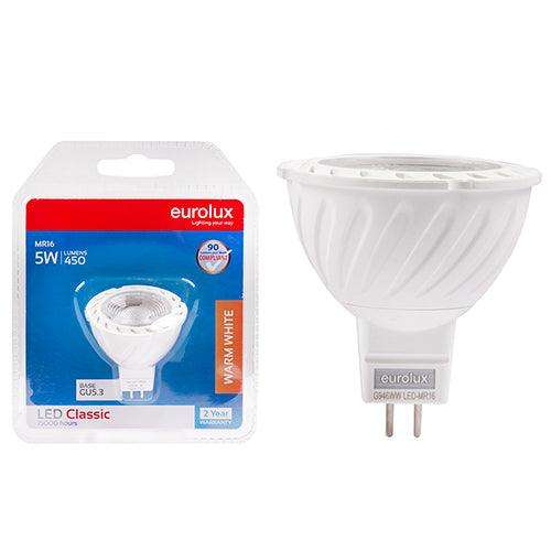 Mr16 Premium Clear Lens 5w Led Gu5.3 3000 K N