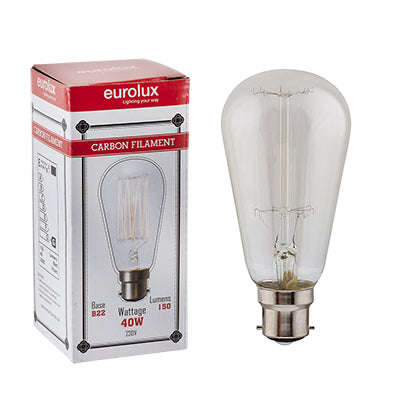***Cb Filament Pear B22 40w (G1201)