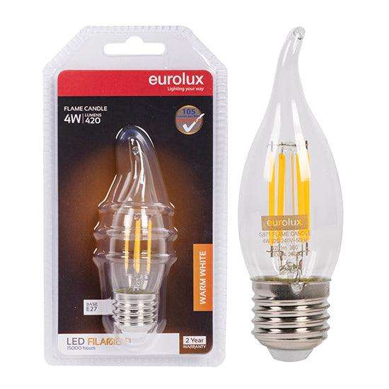 Candle Filament Flame 4w Led E27 3000 K N