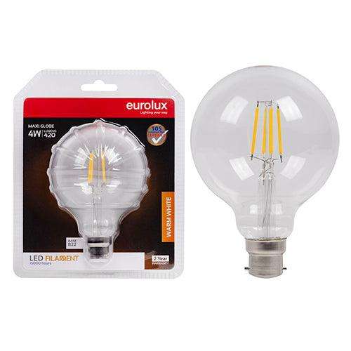 Maxi Globe Filament 4w Led B22 3000 K N