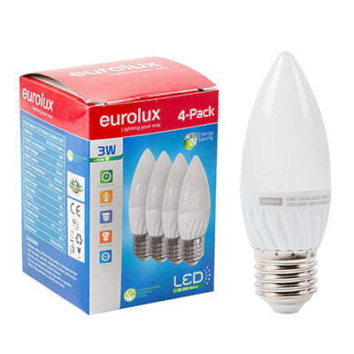 ***Candle Opal 5w Led E27 3000 K 4 Pack