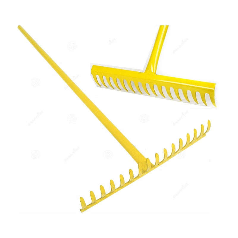 Kaufmann Garden Steel Rake 16 T Yellow
