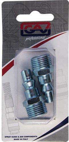 Quick Coupler Inserts Aro 3/8'm 2 Packaged