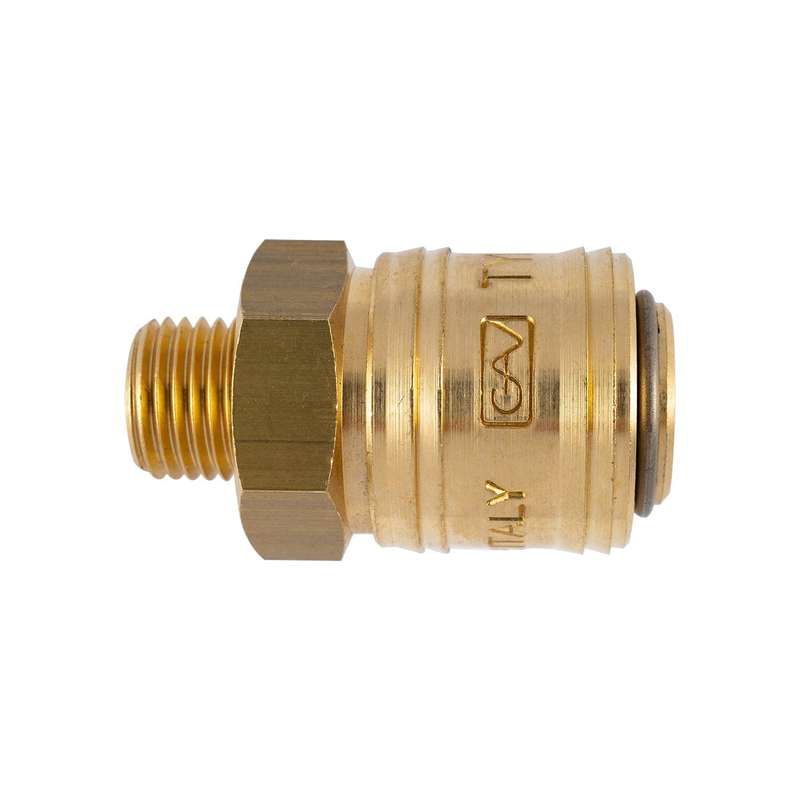 Brass Male Quick Coupler 1/4'm German