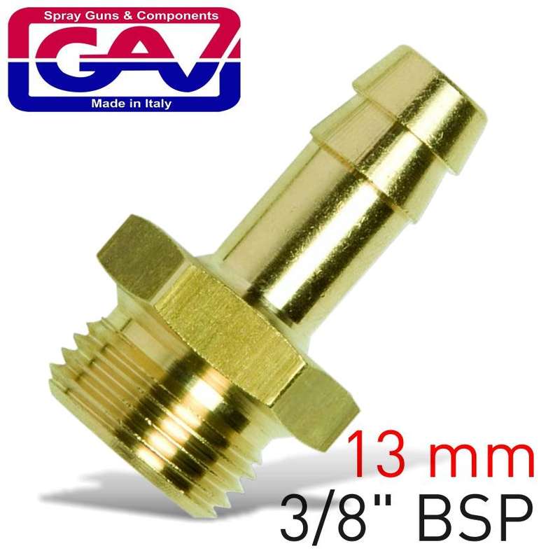 Brass Hose Tail 3/8 M X13 Mm