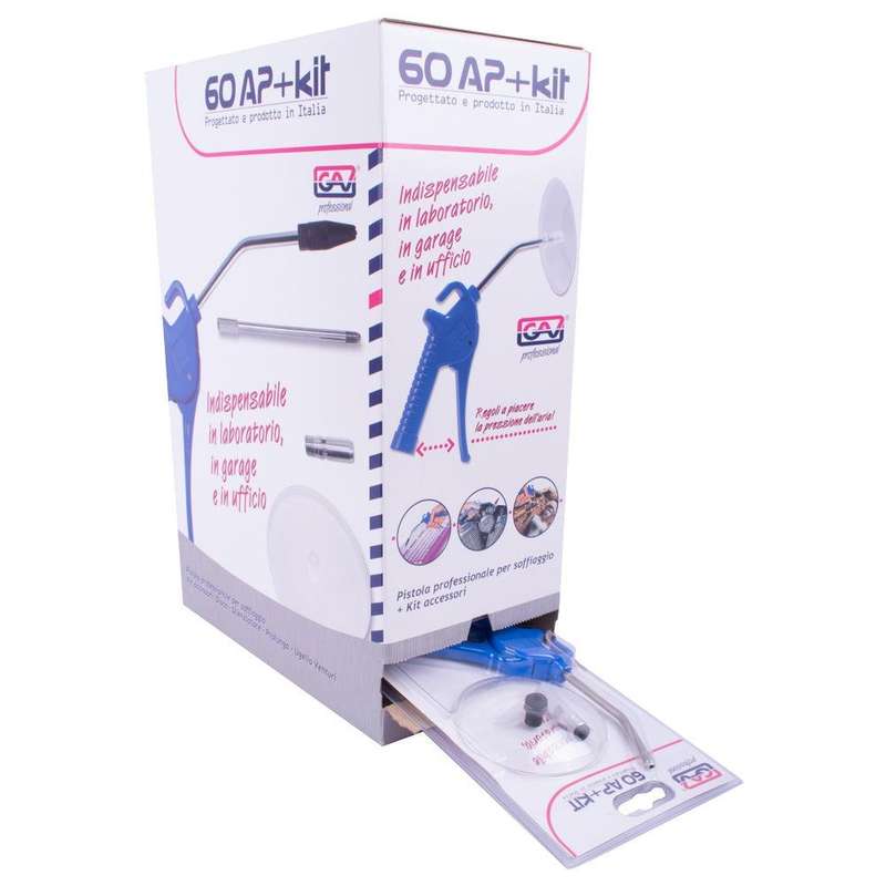 Air Blow Gun With Long Nozzle + Acc Kit For 60 Ap X15