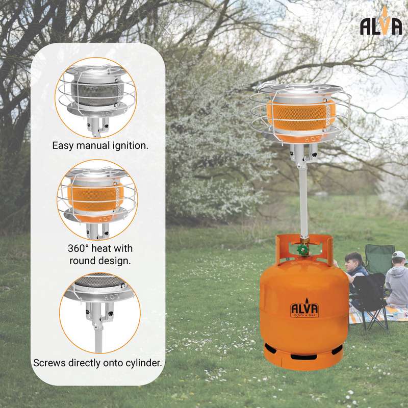 Alva Extension Tube Tank Top Gas Heater