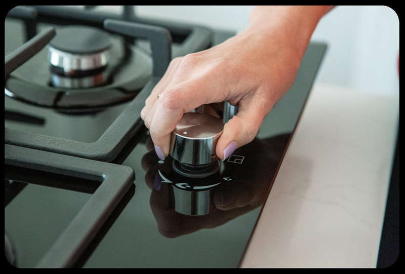 Alva 60Cm 4-Burner Gas Hob - Glass Top