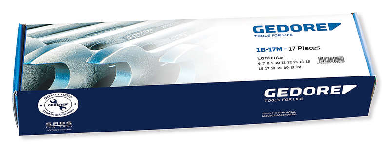Spanner Gedore Comb 1 B Set 1 B/17 M 6 22