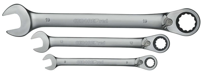 Spanner Ged Red Rev 8 19 Mm 12 Pce Set