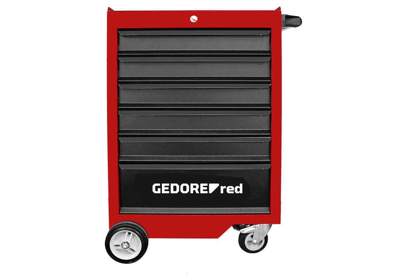 Tool Trolley Ged Red 6 Drawer Empty
