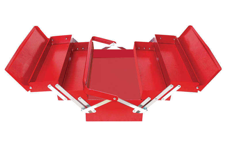 Tool Box Ged Red 5 Compartment Empty