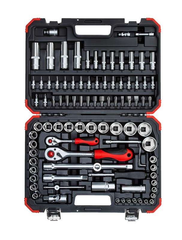 Socket Ged Red Set 1/4``+ 1/2`` 94 Pce