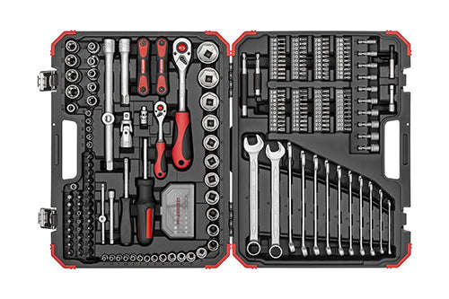 Socket Set Ged Red 1/4``+1/2`` 232 Pce