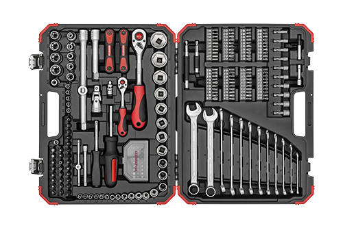 Socket Set Ged Red 1/4``+1/2`` 232 Pce