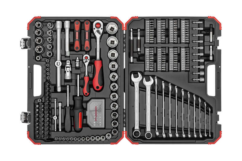 Socket Set Ged Red 1/4``+1/2`` 232 Pce