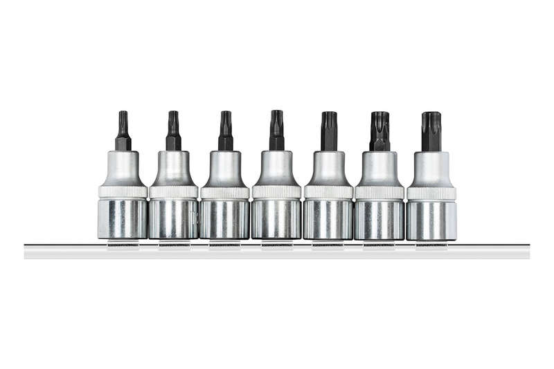 Socket Ged Red Set Torx 1/2`` 7 Pce
