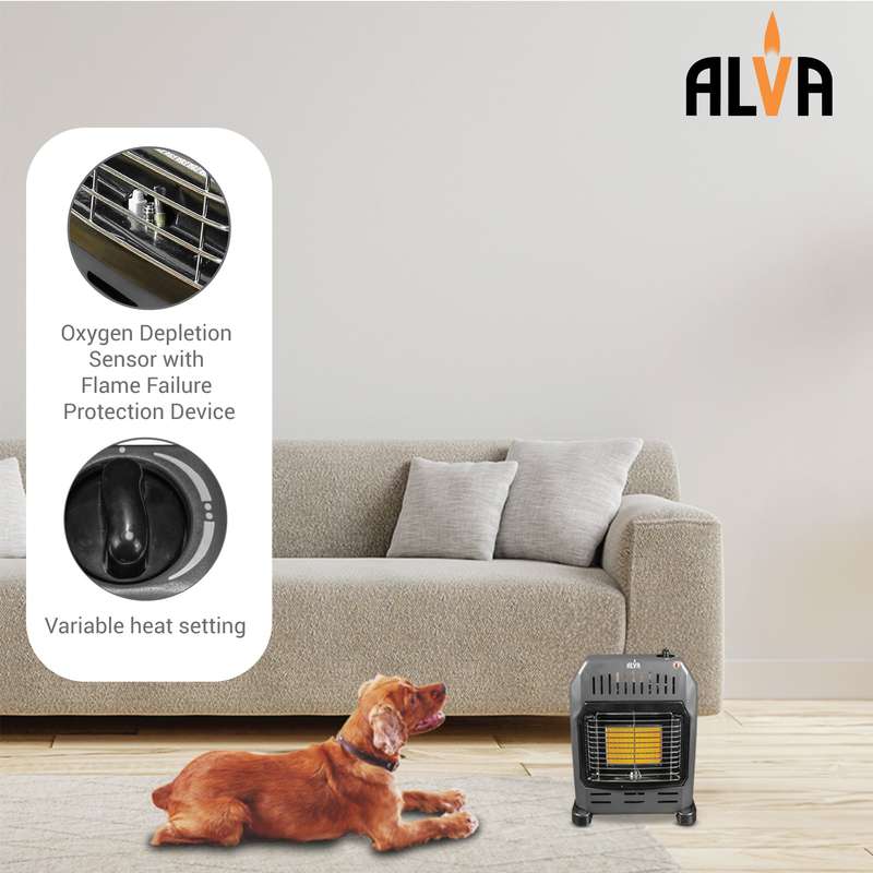 Single Panel Indoor Gas Heater Small