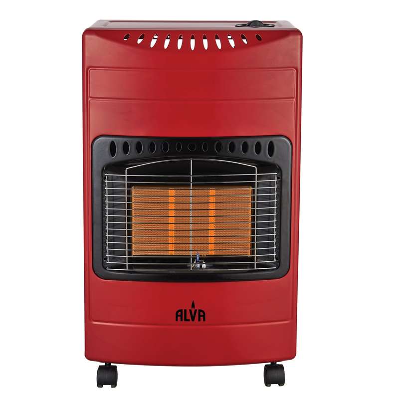 Alva 3-Panel Luxurious Infrared Radiant Indoor Gas Heater - Red