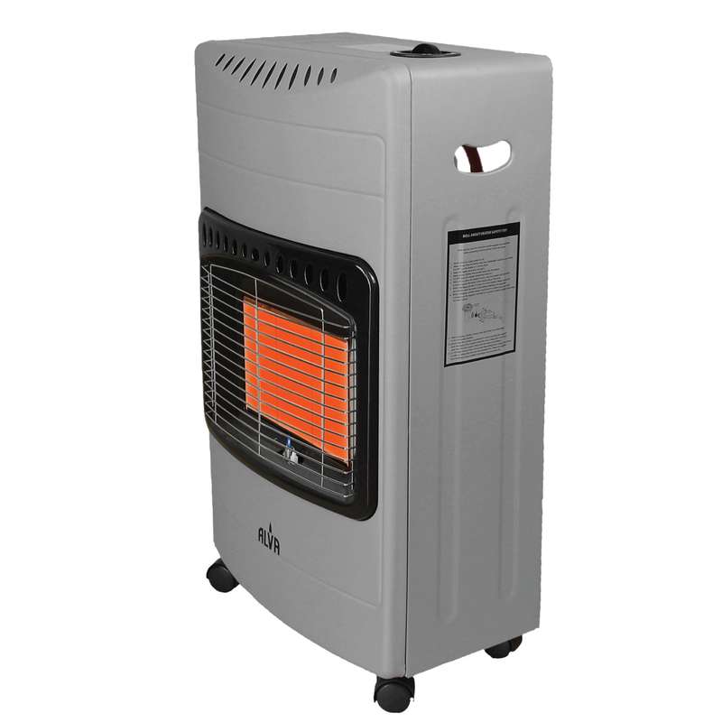 Alva 3-Panel Luxurious Infrared Radiant Indoor Gas Heater - Grey