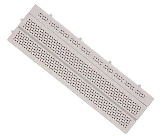 Breadboard 172x52 740 Holes Incl 1+/ Power Rail Gl 11 *A*