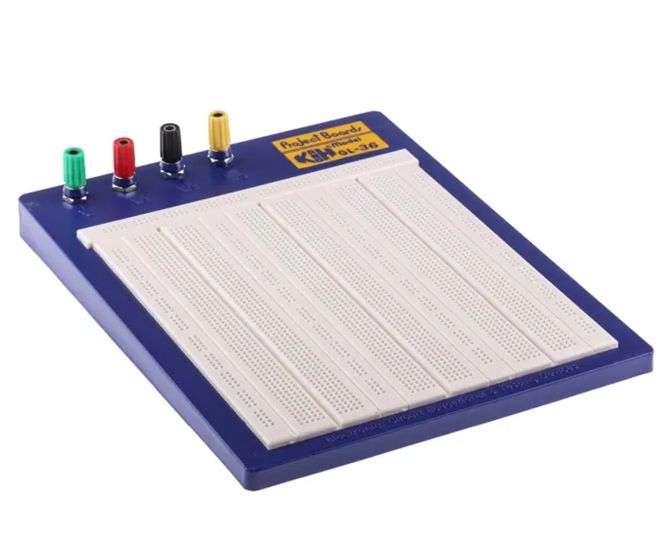 Breadboard 240x21mm 3260 Holes Incl 7+/ Power Rails Gl 48 *A*
