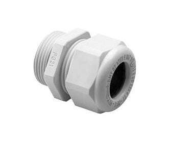 White Compression Gland Ph=29mm Cab=13 18mm Pg21 Wt