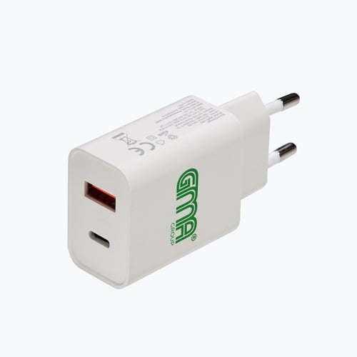 Gma Charger Dual Wall Usb&Usb C 20 W P/5