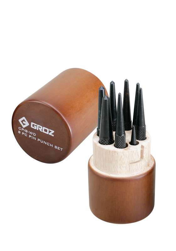 Groz Punch Ctr Set W/Box 1.5 5.5 Cp/8 Wd