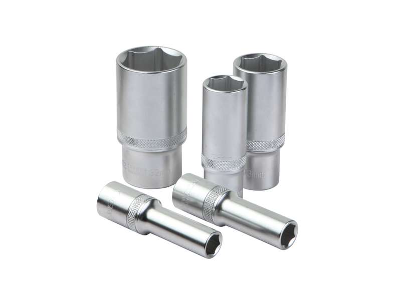 Groz Socket Hex Long 1/2`` Dr 19 Mm Crv