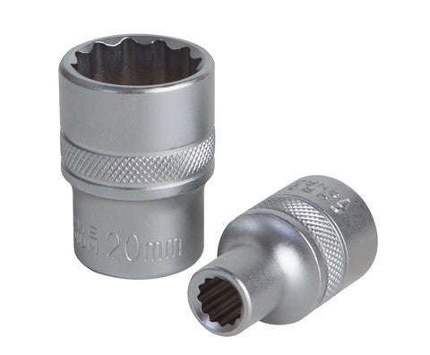 Groz Socket Bihex 1/2`` Dr 8 Mm Crv