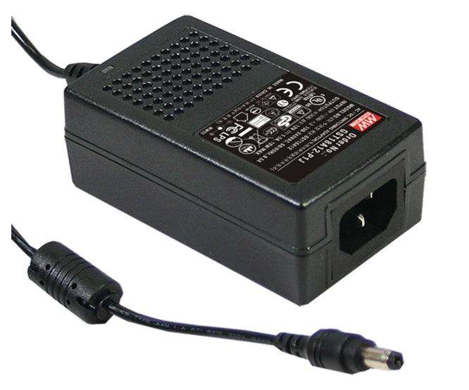 Power Supply D/T I=220 O=12 V 1.5 A 2.1mm No Power Lead Gst18 A12 P1 J