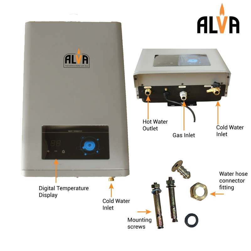 14 L Constant Temp Low Pressure Gas Geyser With Digital Display