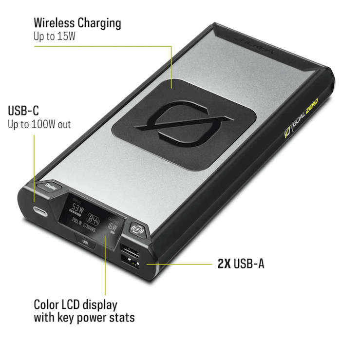 Goal Zero - Sherpa 100 PD GEN 4 - 94,70Wh - Wireless Qi Charging